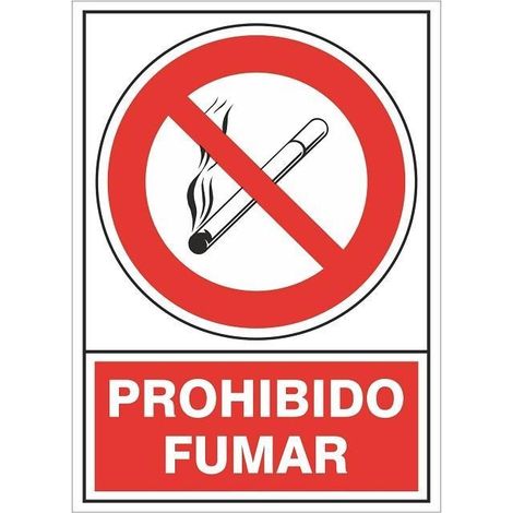 DUVER señal 400 plast.295x210''prohibido fumar'' , 0UNIDADES