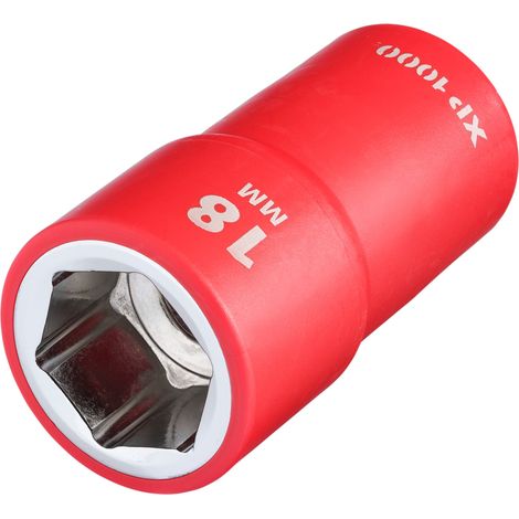 Draper 17859 XP1000 VDE Socket, 1/2"" Sq. Dr., 18mm (1/2)