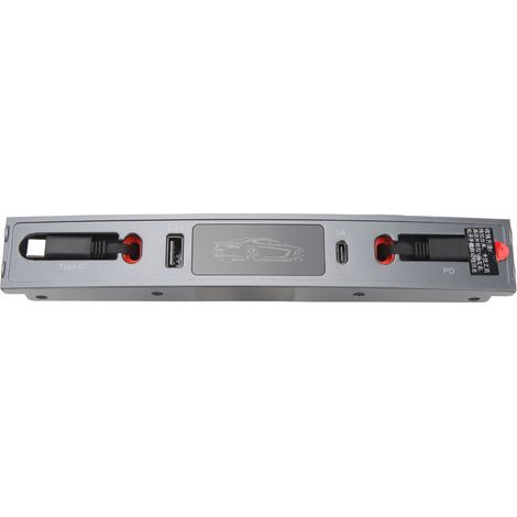 Chargeur USB Voiture 27W pour Tesla Model 3 Y 2021-2023, Station d'accueil Console Centrale avec 2 Câbles, Hub de Recharge Rapide (1/5)