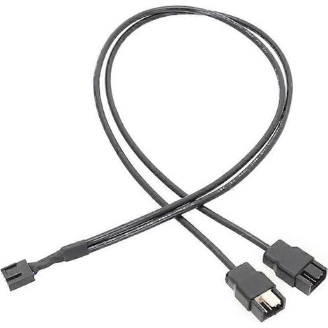 Câble adaptateur répartiteur en Y pour ventilateur Mini 4 broches vers 2 x 4 broches PWM (1 m) - 1 m (1/5)