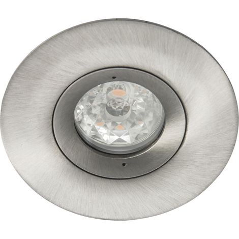 Spot BE BEST DESIGN GU10 rond fixe, alu brossé IP65 - EUROPOLE - 246513 (1/4)