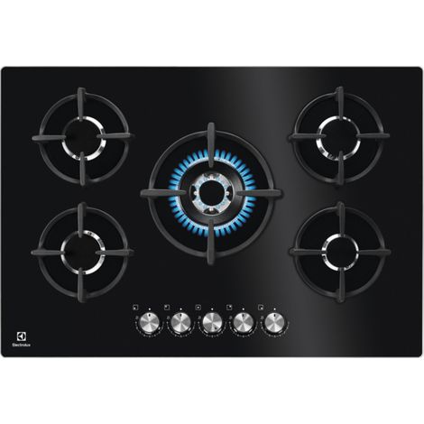 Table de cuisson Electrolux KGG75372K Noir Encastrable 74 cm Gaz 5 Brûleur(s)