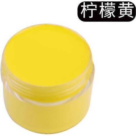 Crème de teinture et de réparation pour cuir, raviveur de couleur pour sacs, chaussures, canapés, vestes, masquant les rayures et restaurant le cuir véritable. Couleur : Jaune citron