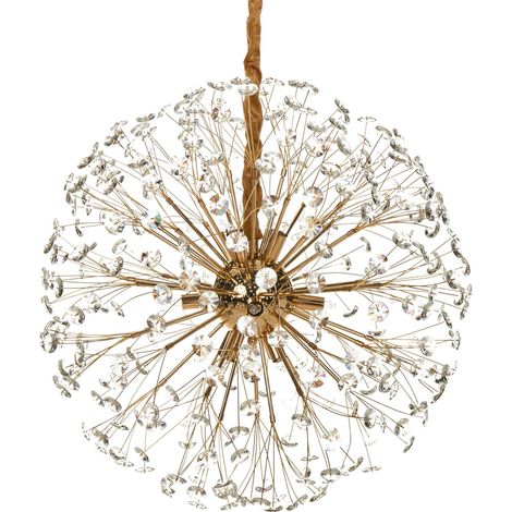 Chandelier TIMANE Glass Brass (1/5)