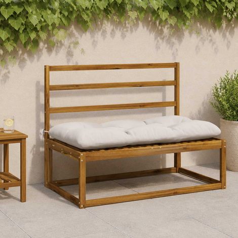vidaXL Cojín de banco VIANEN 100% Poliéster Blanco 100 x 60 x 12 cm (1/5)