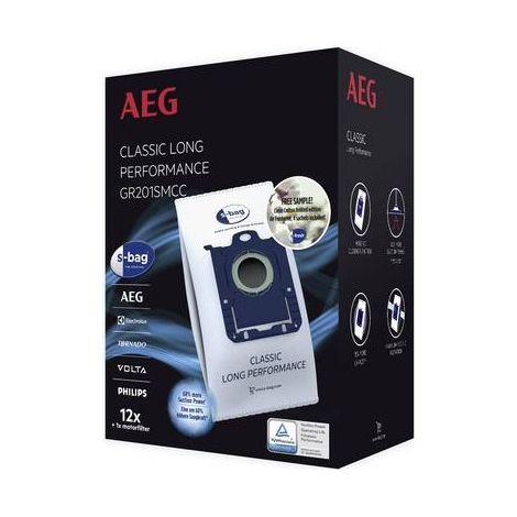 Electrolux AEG GR201SM Bolsa para Aspiradora Azul Blanco 12 piezas