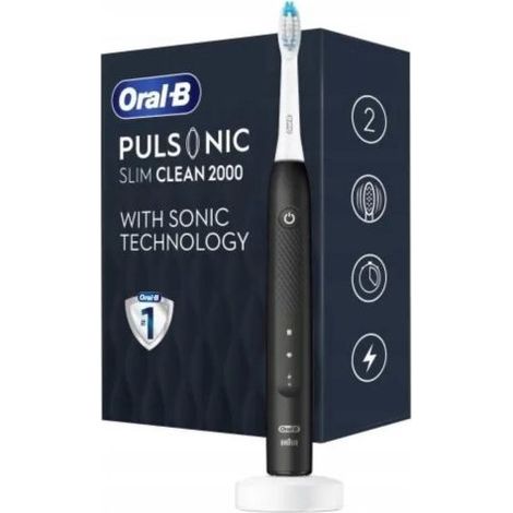 CEPILLO DENTAL ELECTRICO BRAUN ORAL-B PULSONIC SLIM CLEAN 2000 BLACK