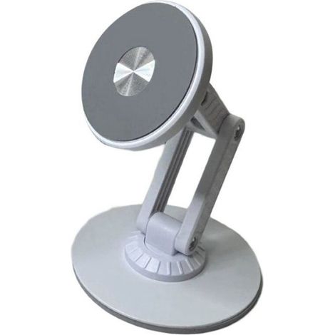Support Magnétique - Clavier Séparé Téléphone Tablette PC - Rotation 360° Réglable en Hauteur - Blanc - 2 Pièces (1/2)