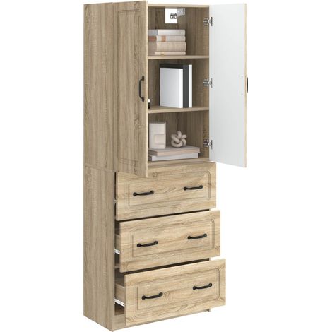 Set di armadi 2 pz Rovere Sonoma 66 x 34,5 x 87 cm DAS752289 (1/5)