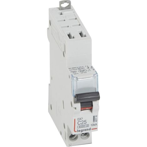 Modulaire Installatieautomaat DX3 1P+N Karakteristiek C 25A 6kA Legrand LEG407716