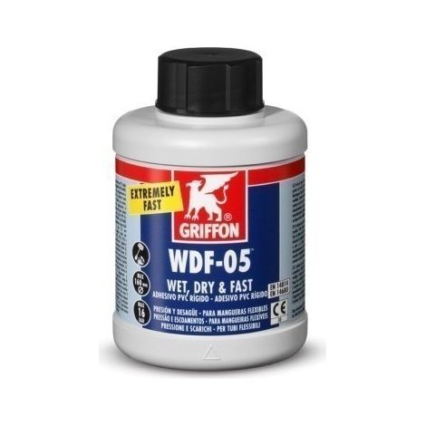 Adhesivo Pvc Rigido/Flexible Gel 250 Ml Azul Rapido Wdf05 Bote Griffo