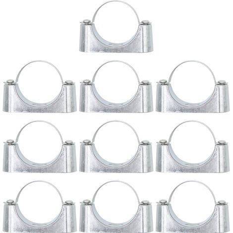 Lot de 10 Supports de Tuyau de 50 mm pour tuyaux en PVC, câbles et Fils (1/5)