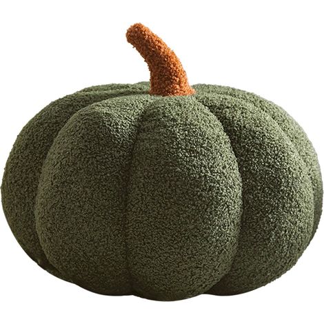 Coussin Citrouille Rembourré - En Peluche Douce - Pour Décoration Intérieure Extérieure - Idéal Pour Halloween Noël Fêtes Thématiques - 20 cm (1/4)