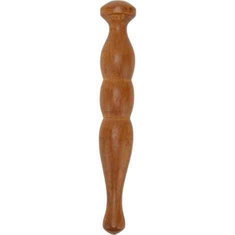 Bâton De Massage En Bois - Structure Ergonomique Vaguée - Pour Pieds Et Corps - 1 Pièce (1/5)