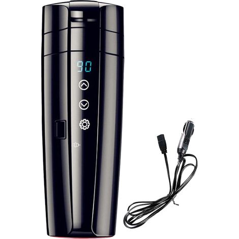 Mug chauffant de voiture (400 ml) avec couvercle anti-déversement, 12 V/24 V 80 W, contrôle intelligent de la température, mug de voyage portable en (1/5)