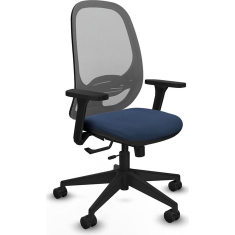 Sedia da ufficio piqueras y crespo Cilanco blu navy similpelle rete (1/2)