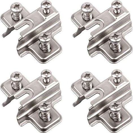 basi a croce avvitabili per cerniere a croce scorrevoli, per porte, mobili, armadi, cucine, bagni e pensili. Azione di apertura e chiusura regolabile, 0 mm, con viti europee. (1/2)