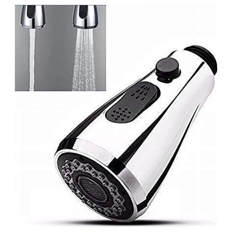 Grifo de cocina con cabezal rociador extraíble y botón de parada, 2 tipos de chorro, cabezal Pro universal (1/5)