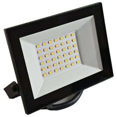 Projecteur LED 30W 2700lm 4000K IP65 noir Ecolight