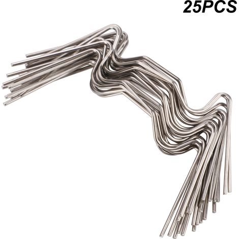 Agrafe de Vitrage pour Serres Aluminium [25 Pièces] - Support pour Panneaux Plastique/Polycarbonate/Verre - Galvanisé Anticorrosion (1/5)