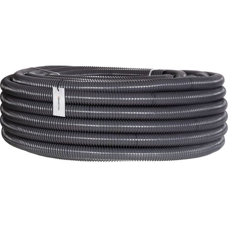 HOLZBRINK Teichschlauch 32 mm (1 1/4”) Spiralschlauch PVC Saugschlauch verstärkt, Länge: 20 m, HVS-03-20