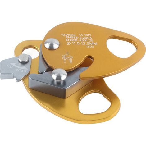 Descendeur Autofreinant pour Corde 11‑12.5mm, Anneau d’Assurage Escalade Sauvetage (1/5)