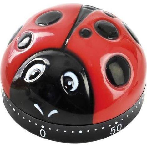 Temporizador de cocina ladybug facil de usar hasta 60 min