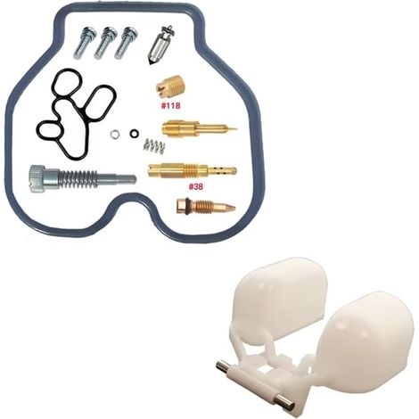 Kit de réparation de carburateur pour moto CBR125, CBR150 et CBR125R (125 et 150 cm³) : kit de réglage du flotteur, vis de réglage, soupape, kit de reconstruction de carburateur (kit de réparation CBR (1/2)