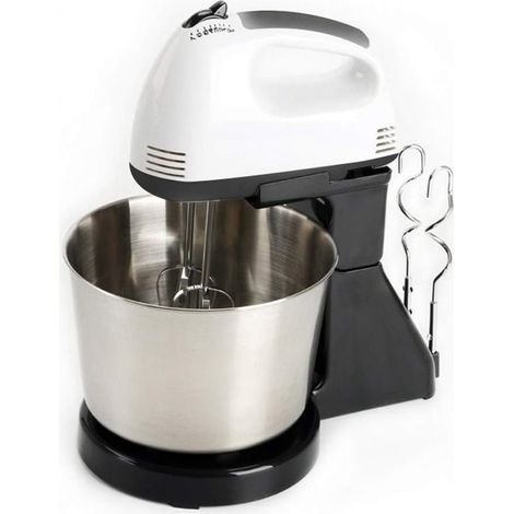 TRADE SHOP - Sbattitore Manuale Elettrico Frullino Per Uova Portatile 100w 7 Velocità Con Pulsante Turbo - (1/5)