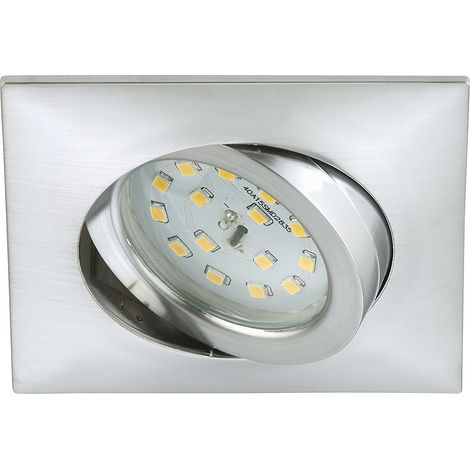 PRISMA - FARETTO LED ORIENTABILE DA INCASSO 5W 400LM IP23 - IN ALLUMINIO QUADRATO
