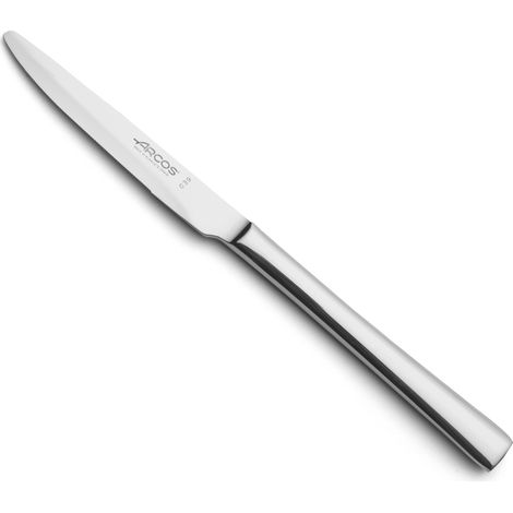 Arcos Coltello da dessert monoblocco in acciaio inox, argento, 90 mm - CAPRI DESSERT KNIFE - Coltello da dessert perlato con punta arrotondata.