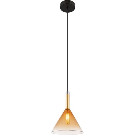 Globo - lámpara colgante - Lopusa - ámbar - vidrio - Ø 20cm - G9 (1/5)