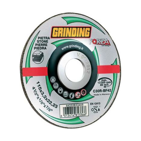 DISCO ABRASIVO TAGLIO MARMO DEPRESSO FORZA - MM 115X22,2,2 H.MM 3,2- 25 pezzi