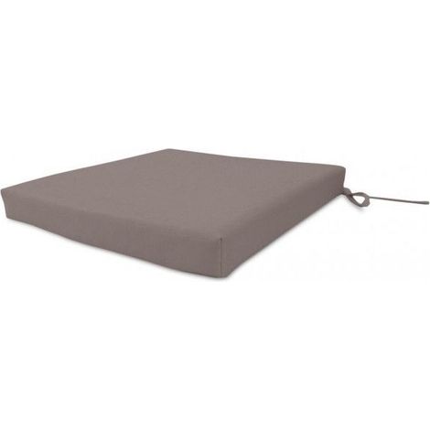 Dessus de chaise outdoor imperméabilisé 40X40X5 cm ALIX moka, par Soleil d'ocre