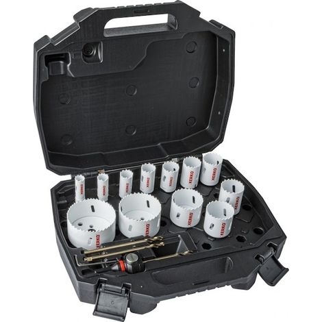 Coffret de 12 scies trépan et accessoires - ERKO