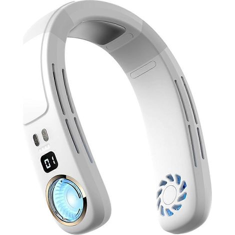 Climatiseur de cou, ventilateur de cou portable, rechargeable, sans pales, qui souffle de l'air froid, personnel (1/5)