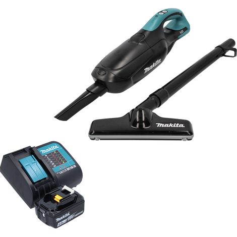 Makita DCL 182 SM1 B Akku Staubsauger 18 V Schwarz + 1x Akku 4,0 Ah + Ladegerät (1/5)