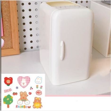 Mignon Porte-Stylo de Bureau Porte Crayon Pot,rganisateur de Bureau pour Organisateur de Fournitures de Bureau à Domicile (Blanc).