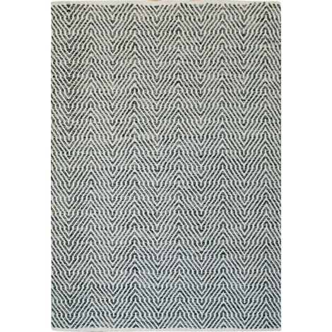 Tappeto in cotone Cocktail Aperitif blu e bianco 80x150 cm (1/4)