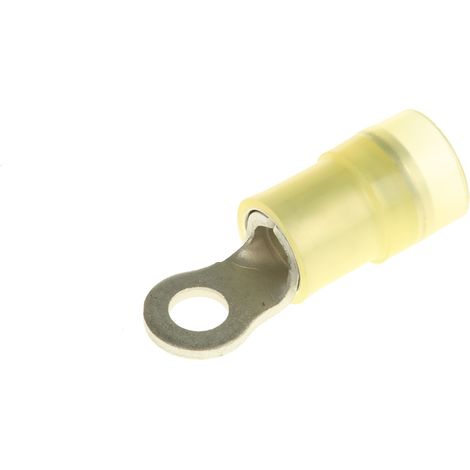Cosses à œillet RS PRO, Isolé, Jaune, 6mm², M3.5 (6), 7.2mm
