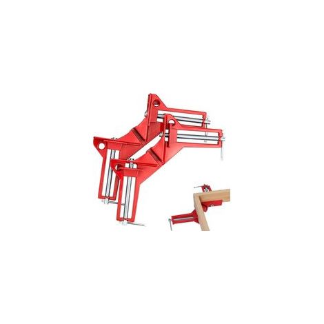 Pince à Angle Droit à 90 Degrés, Serre Joint Angle, Etau D'angle, Pinces D'angle pour Cadre Photo, Pince pour Wedge Menuiserie Soudure, Meubles de Fixation à Angle Droit, 2 Pièces