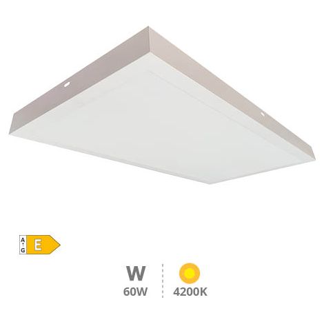 Panel superficie LED rectangular Kisongo 120x60cm 60W 4200K Blanco (1/5)