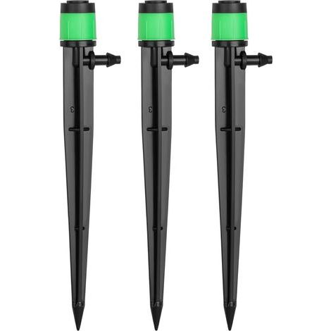 Lot de 100 Goutteurs d’Irrigation Ajustables - Système d’Irrigation Goutte à Goutte 360 Degrés - Embouts de Tuyau pour Tuyau de 4-7mm - Jardin - Serre - Pelouse - Patio (1/5)