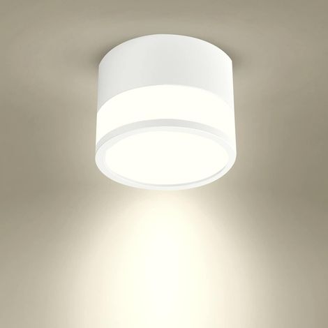 Deckeneinbaustrahler, 1 Stück, weiße runde LED, neutralweiß, Aluminium-Deckenleuchte, 12 W, Ø 110 mm, 230 V, 4000 K, für Flur, Schlafzimmer, Esszimmer, Küche, Wohnzimmer