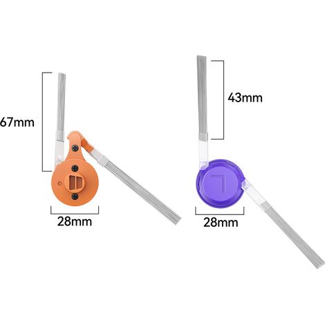 Kompatibel mit Zubehör, Seitenbürsten und Reinigungsbürsten für den Saugroboter Narwal J5MAX/Xiaoyao 002. (1/4)