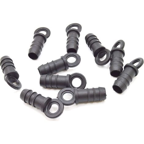 S&M Tappo Final – Goccia 16 mm, Blister da 10 Pezzi, 4.5 x 8.5 x 12 cm, Colore: Nero (1/5)