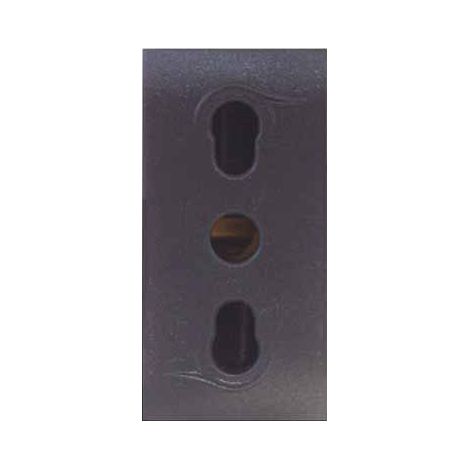 Frutto Comfort Enchufe Bipasso 10/16A+T Antracita