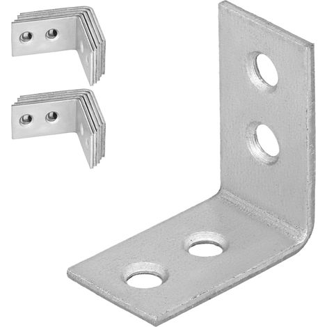 Ángulo de carpintero, conector de construcción, acero galvanizado, 30x30x17 mm, 25 unidades