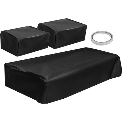 Ensemble de 3 housses de siège auto en cuir PU noir pour DS Golf 82-00 (avant 2000) (1/5)