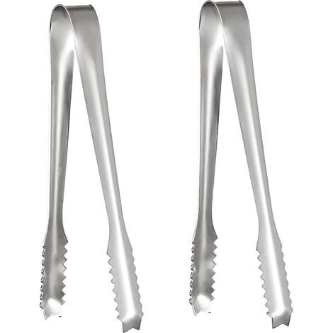 Pincettes À Glace - Acier Inoxydable - 15 cm - Pour Service Buffet Café Pâtisserie Fromage - Lot De 5 (1/5)